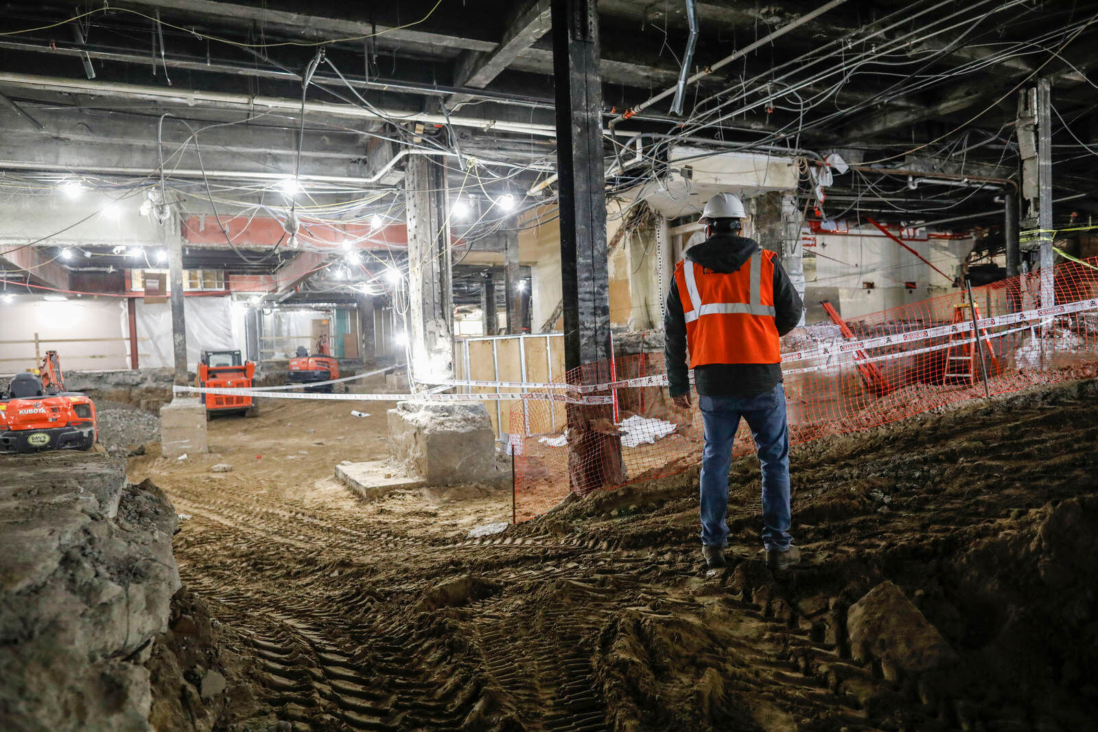 Massive excavation